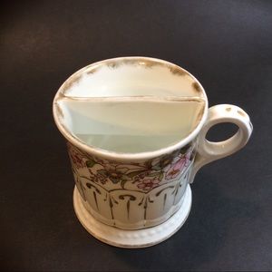 Wildflowers gilded GermanVictorian Shaving Mug